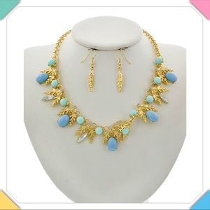 🛍New Blue Angel Necklace Set